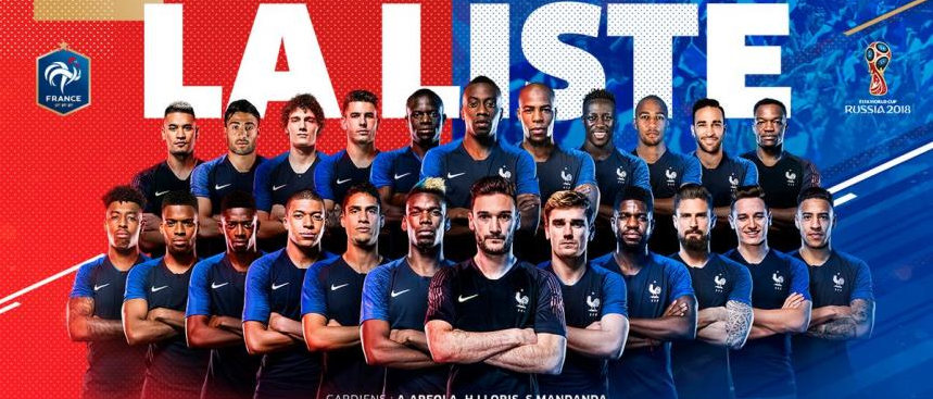 Francia tiene sus 23 futbolistas que jugarán el Mundial de Rusia 2018