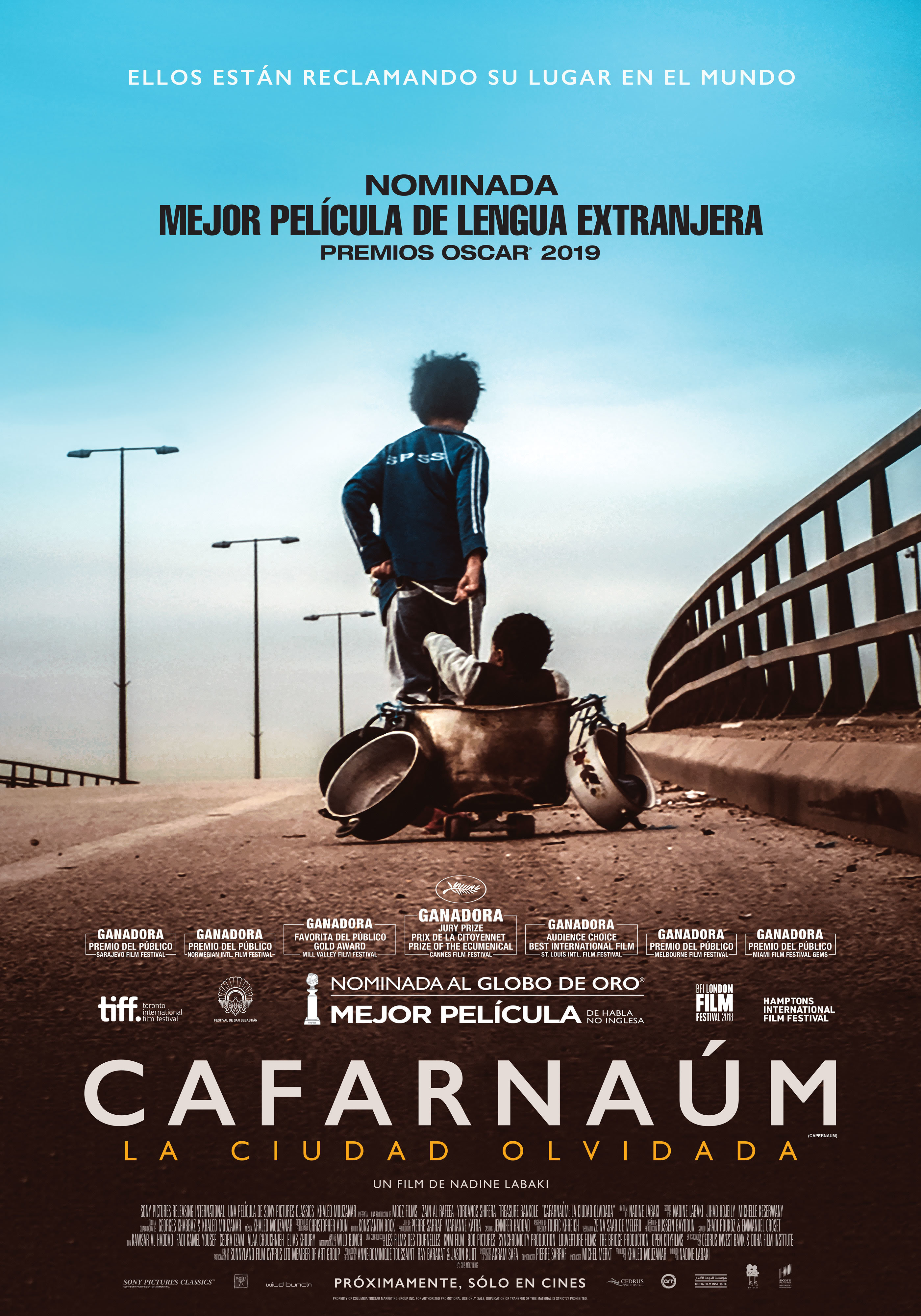 Cafarnaúm, nominada a mejor película de Lengua Extranjera