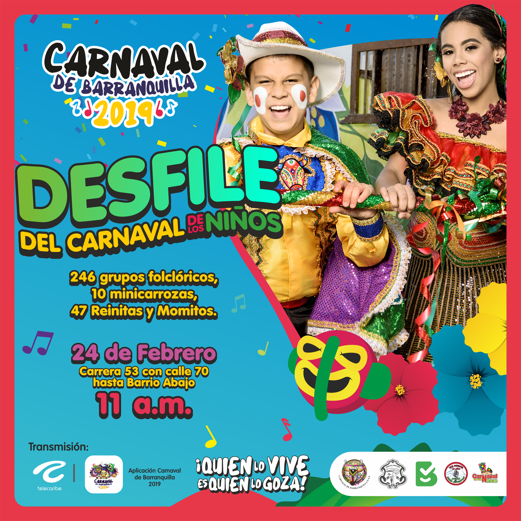 El Desfile del Carnaval de los Niños regresa a su tradicional recorrido