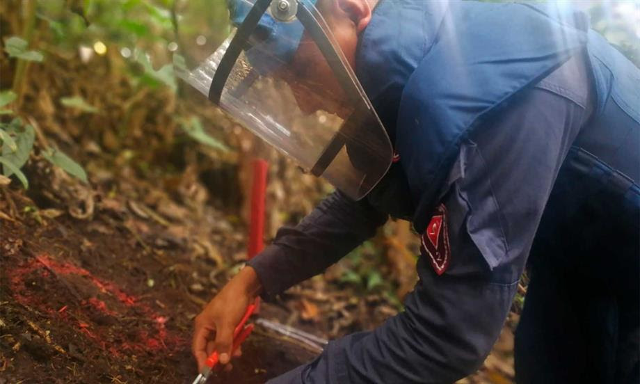 Ejército Nacional despeja 12.456 metros cuadrados de sospecha de minas antipersonal en Vista Hermosa (Meta)