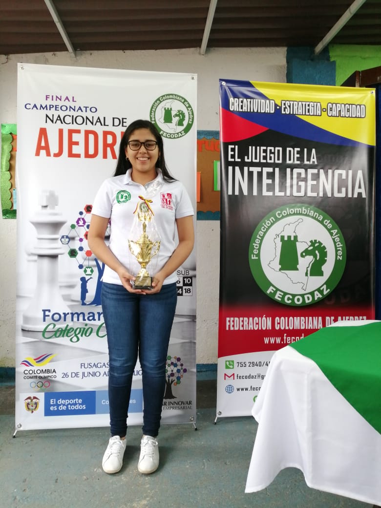 Barranquillera Andrea Albor conquistó medalla de plata en Nacional de Ajedrez