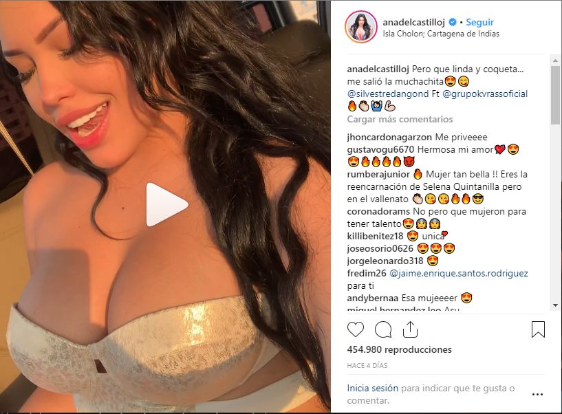 Sensual video de Ana del Castillo dejó boquiabierto hasta a Silvestre Dangond