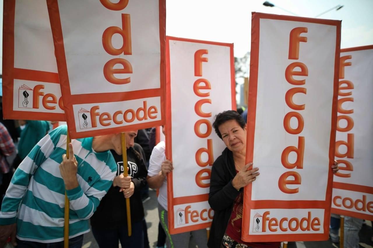 Fecode anuncia dos días de movilizaciones en cinco ciudades del país