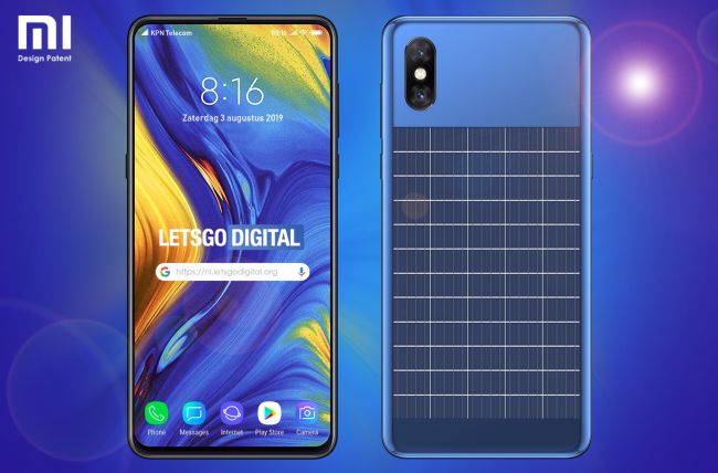 Xiaomi patenta celular que se carga con energía solar