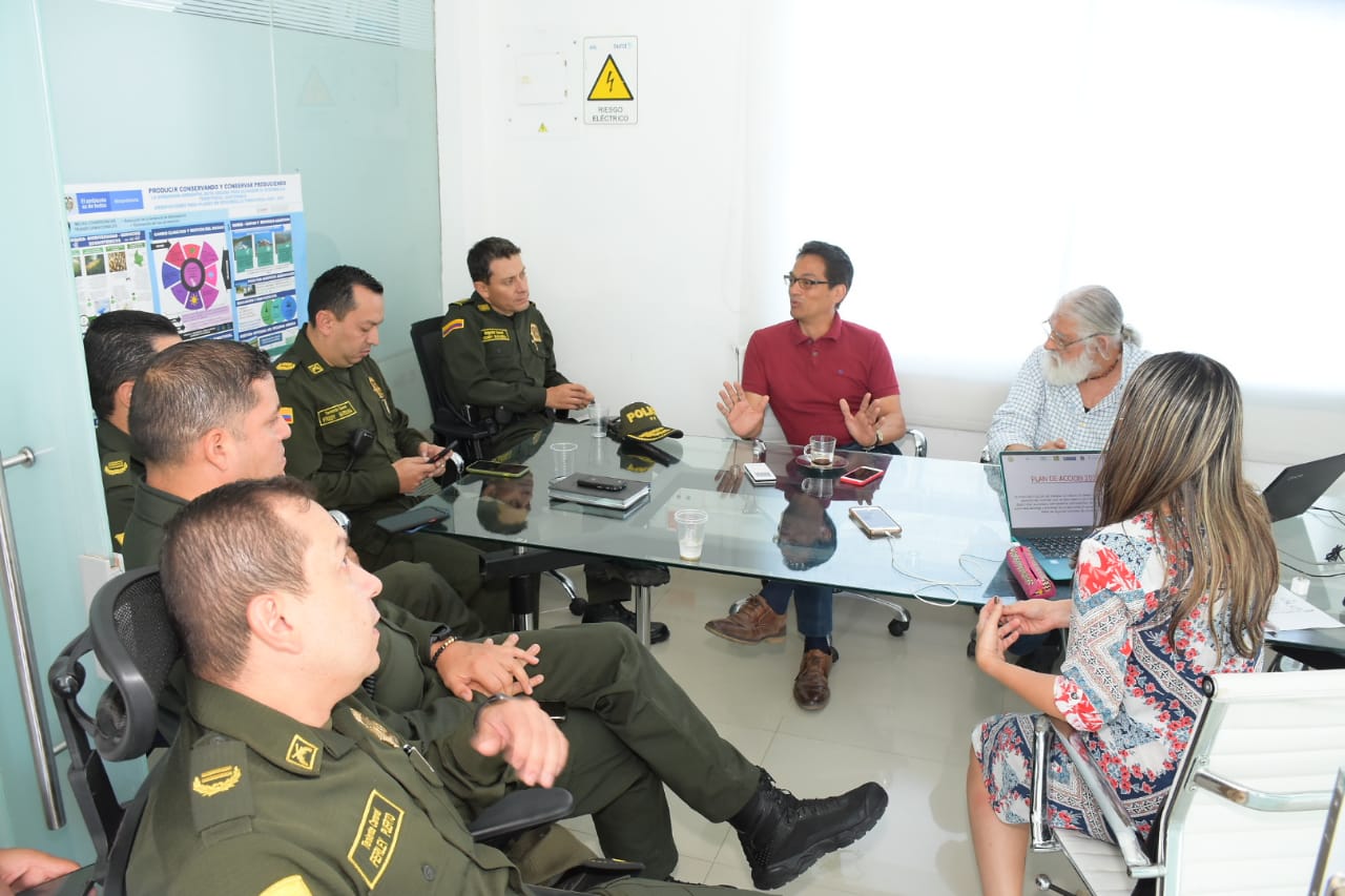 Policía  Metropolitana de Cartagena respalda acciones del Ecobloque