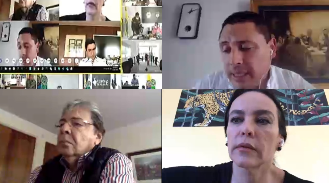 COVID-19 tema de la reunión virtual que hubo entre  miembros @Asocapitales y el Ministro de @mindefensa