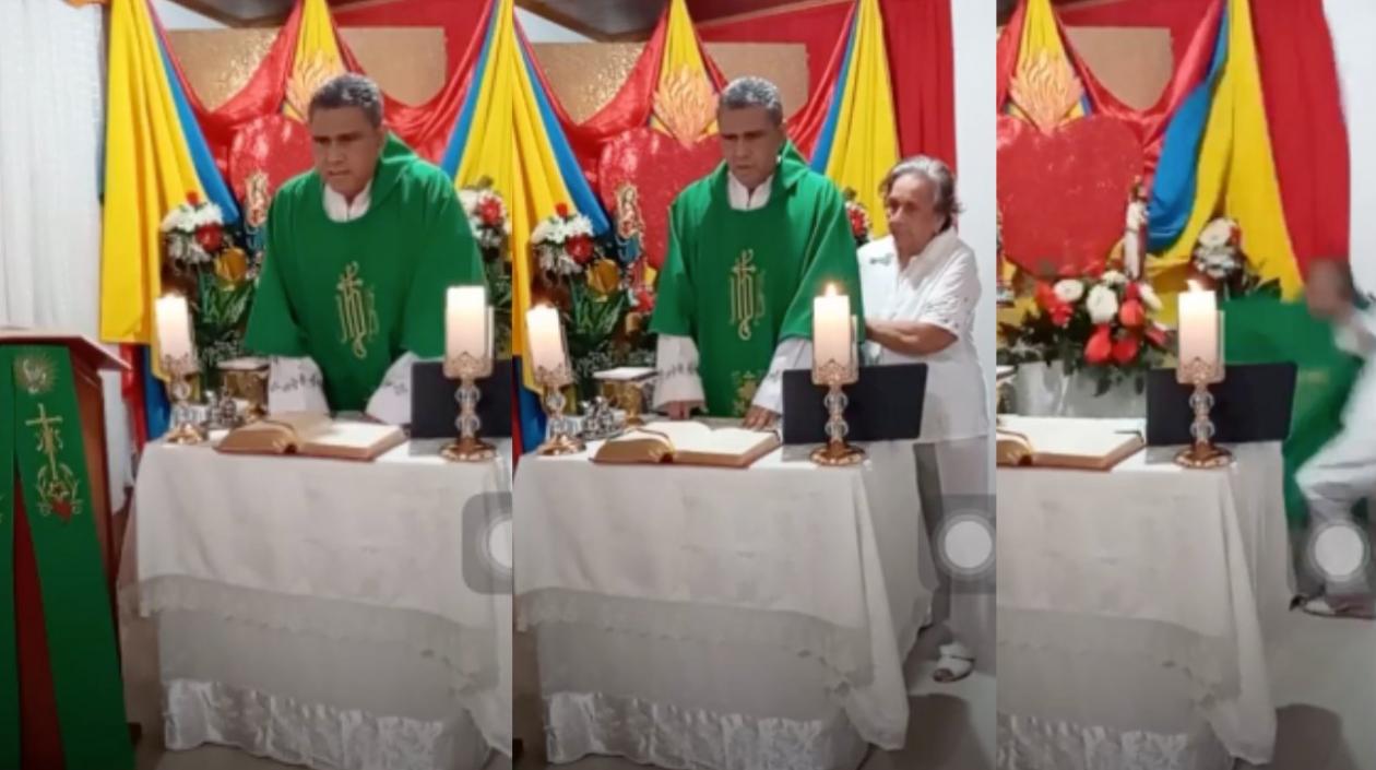 Sacerdote en Barranquilla sufre desmayo cuando transmitía misa en Facebook Live