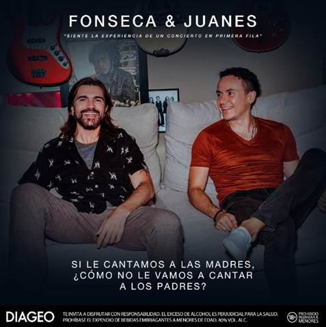 Fonseca y Juanes juntos para un homenaje especial a los padres @Diageo_News