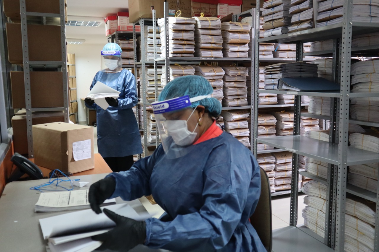 Protocolo de bioseguridad de archivos en la Secretaría de Hacienda es modelo para todo el distrito de Cartagena