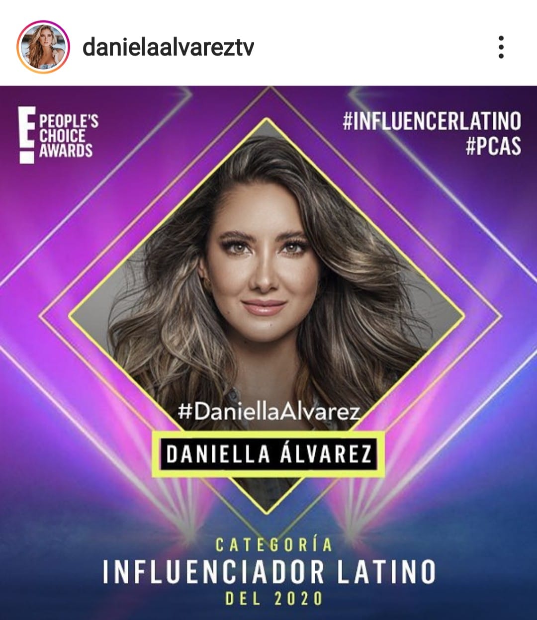 La colombiana Daniela Álvarez fue nominada a los premios E People’s Choice Awards como influencer latino del año