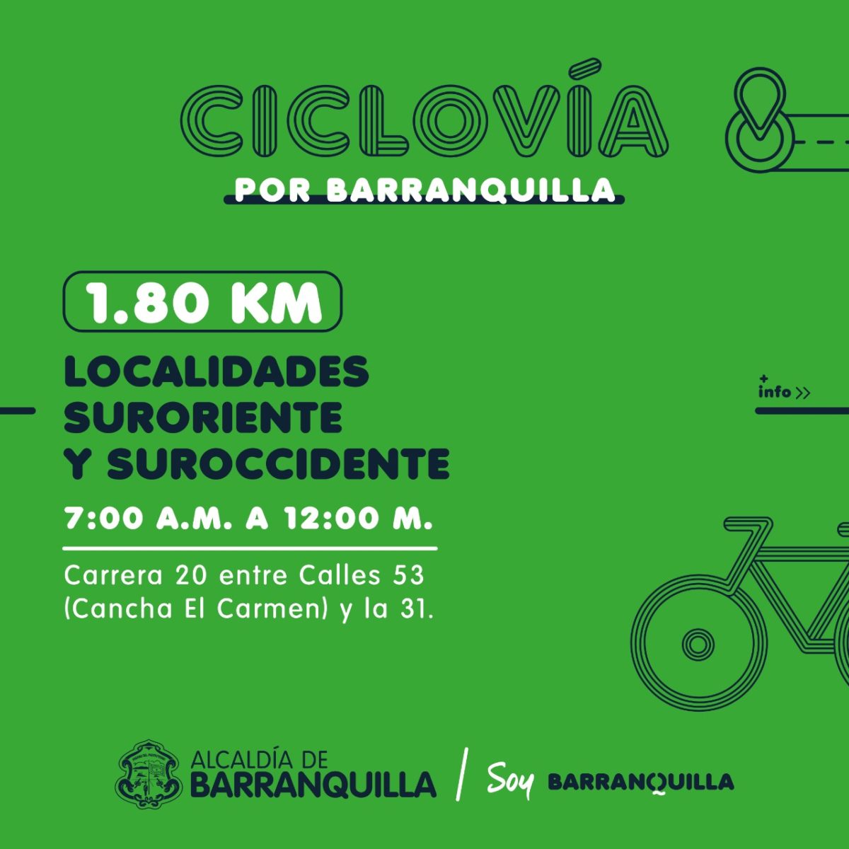 Vuelven las ciclovías en Barranquilla