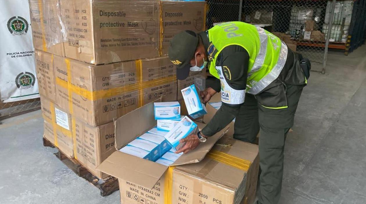 En Cartagena, Policía decomisó 100 mil tapabocas de contrabando