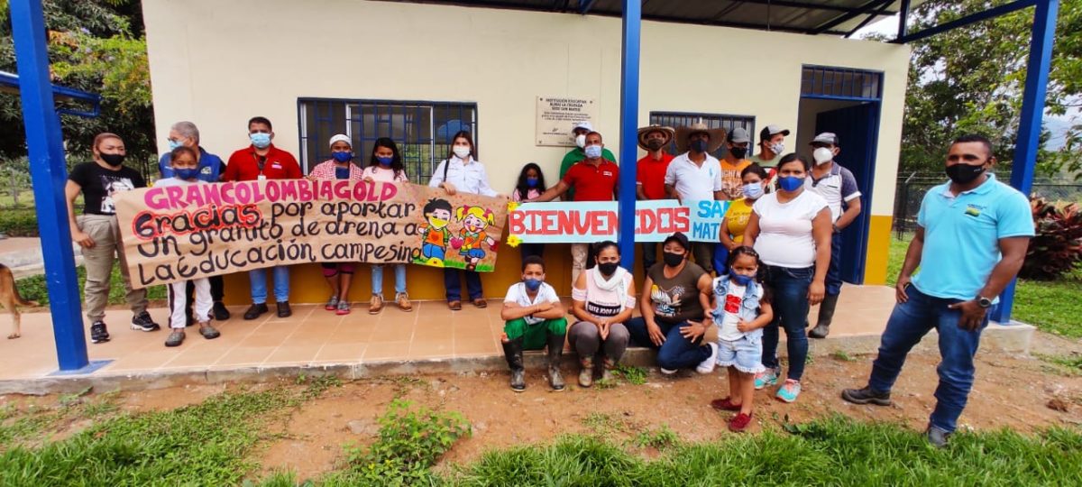 Gran Colombia Gold remodela institución educativa en zona rural de Remedios – Antioquia