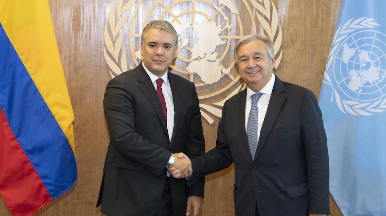 @IvanDuque reiteró a la ONU compromiso de un diálogo nacional en Colombia