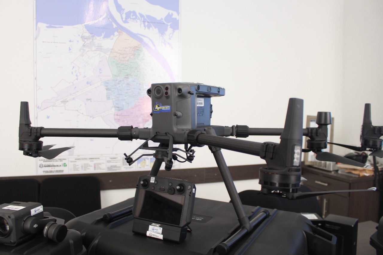 Barranquilla fortalece su estrategia de vigilancia área, con nuevos cinco drones