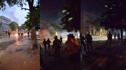 Policía intervino en intento de vándalos por atacar antigua sede de la Escuela Antonio Nariño en Barranquilla