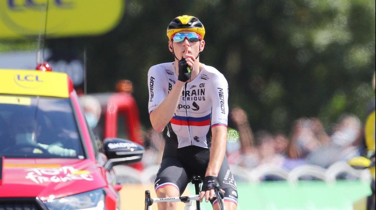 Matej Mohoric ganó su segunda etapa en el Tour de Francia