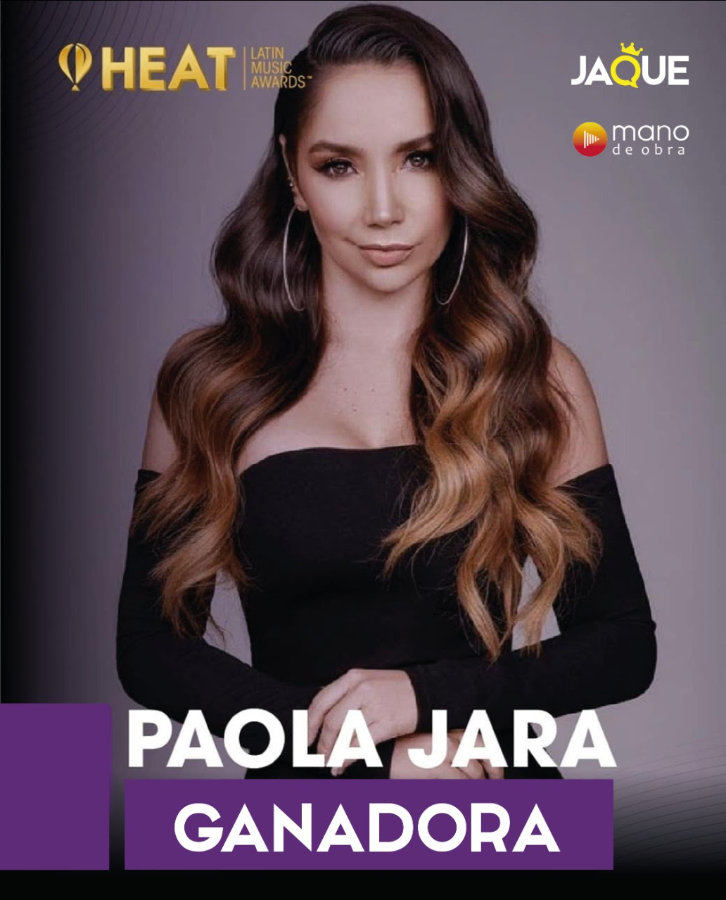 Paola Jara, mejor artista regional popular en los Premios Heat 2021