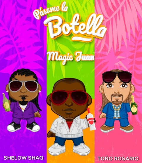 Magic Juan lanza una nueva versión del popular tema “Pásame la botella” junto a Shelow Shaq y Toño Rosario.