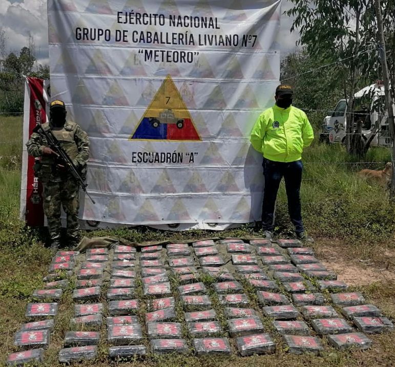 Fueron incautados en el Cesar 89 paquetes de clorhidrato de cocaína ocultos en una ambulancia