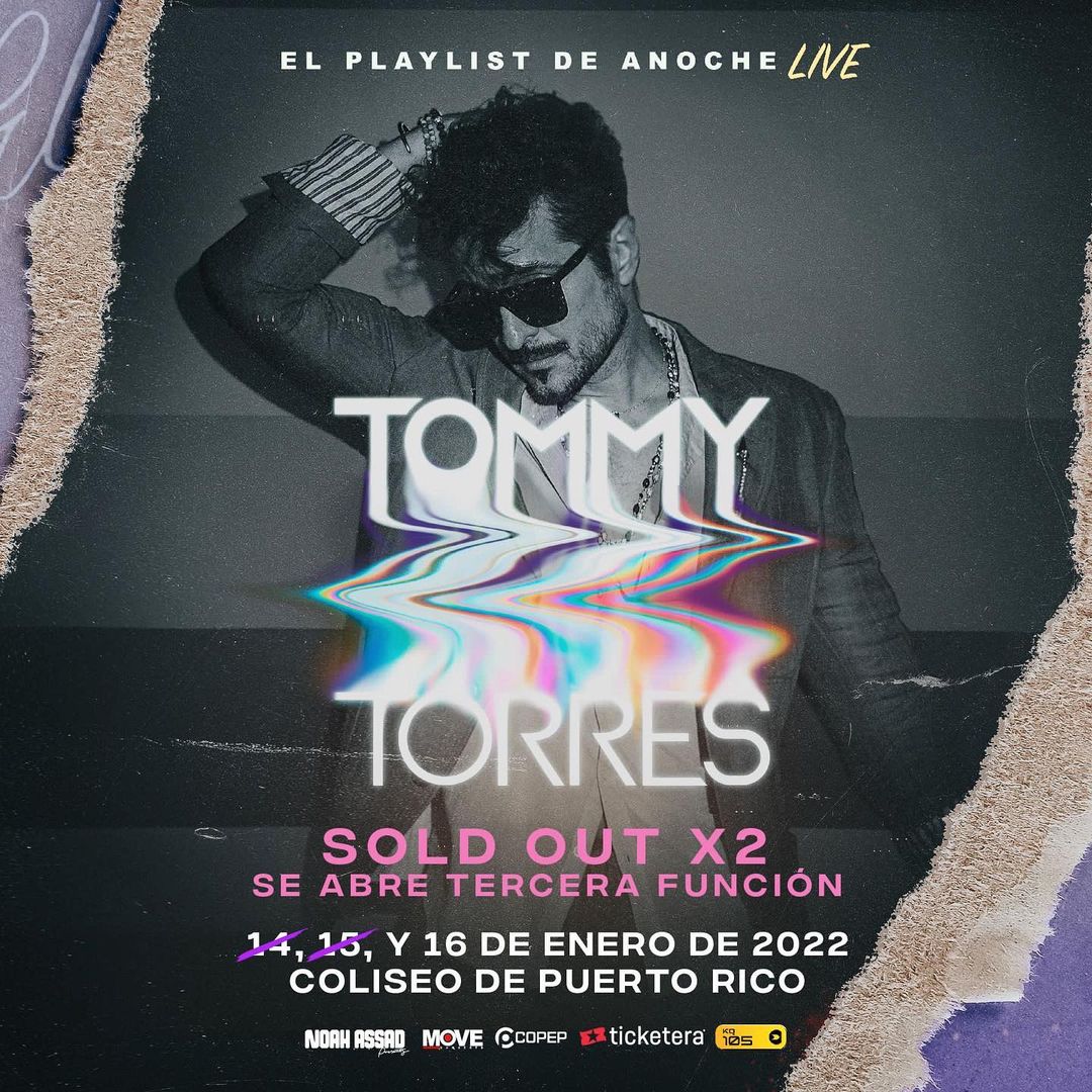 TOMMY TORRES presenta «El Playlist de Anoche» junto a BAD BUNNY como Co-Productor y Co-Escritor