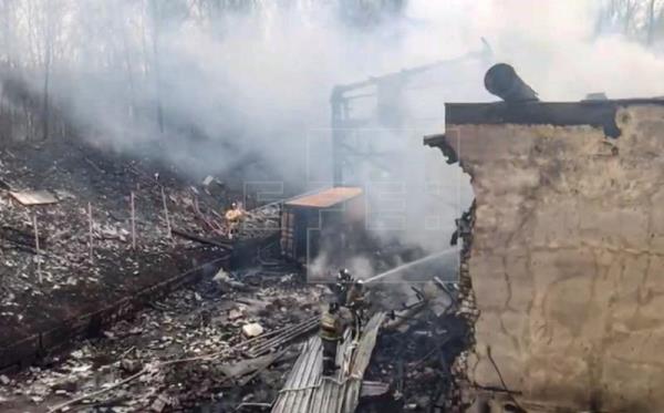 16 muertos dejó explosión en una fábrica de pólvora en Rusia