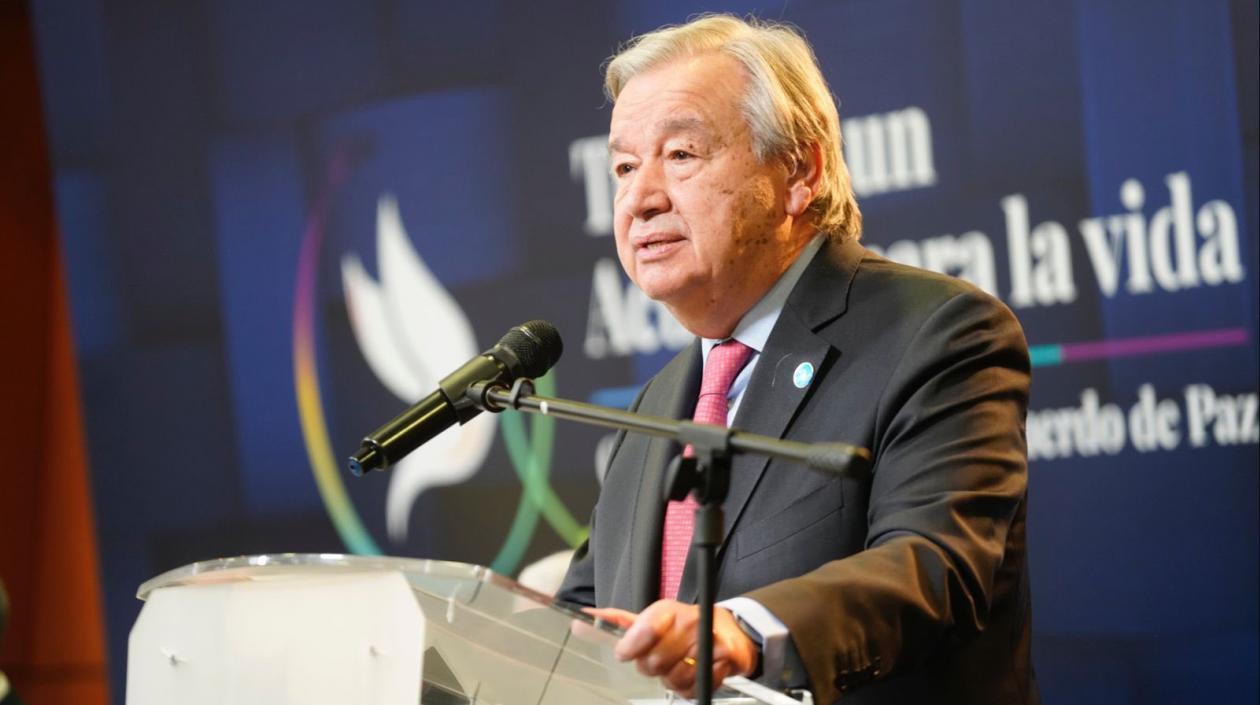 Secretario de la ONU afirma que sacar adelante la paz de Colombia es una «obligación moral»