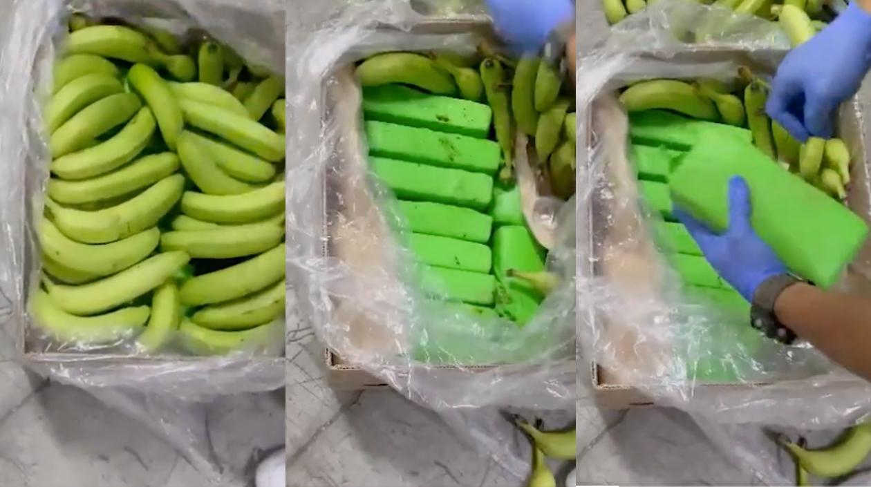 Incautan 600 kilos de cocaína camuflados en bananos: 305 en el puerto de Barranquilla