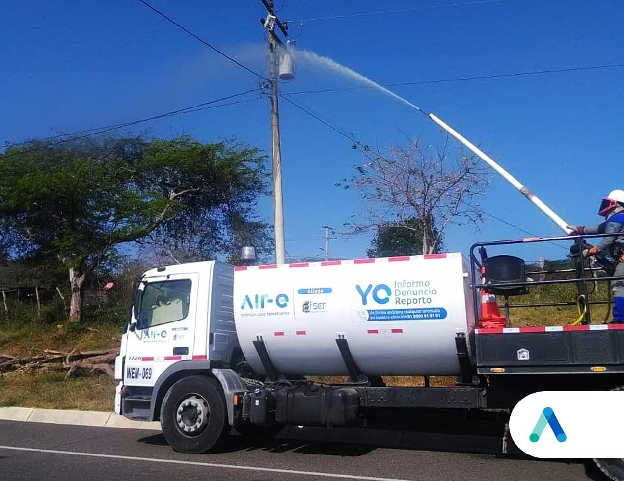 Este domingo 2 de enero lavado de redes eléctricas en Puerto Colombia – @Aire_Energia