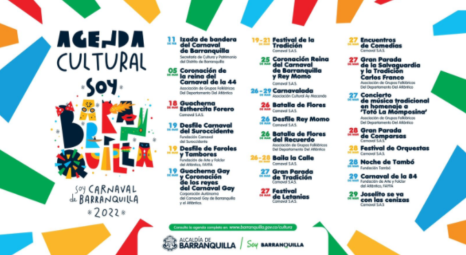 Carnaval S.A tiene lista la nueva agenda cultural para los próximos carnavales.