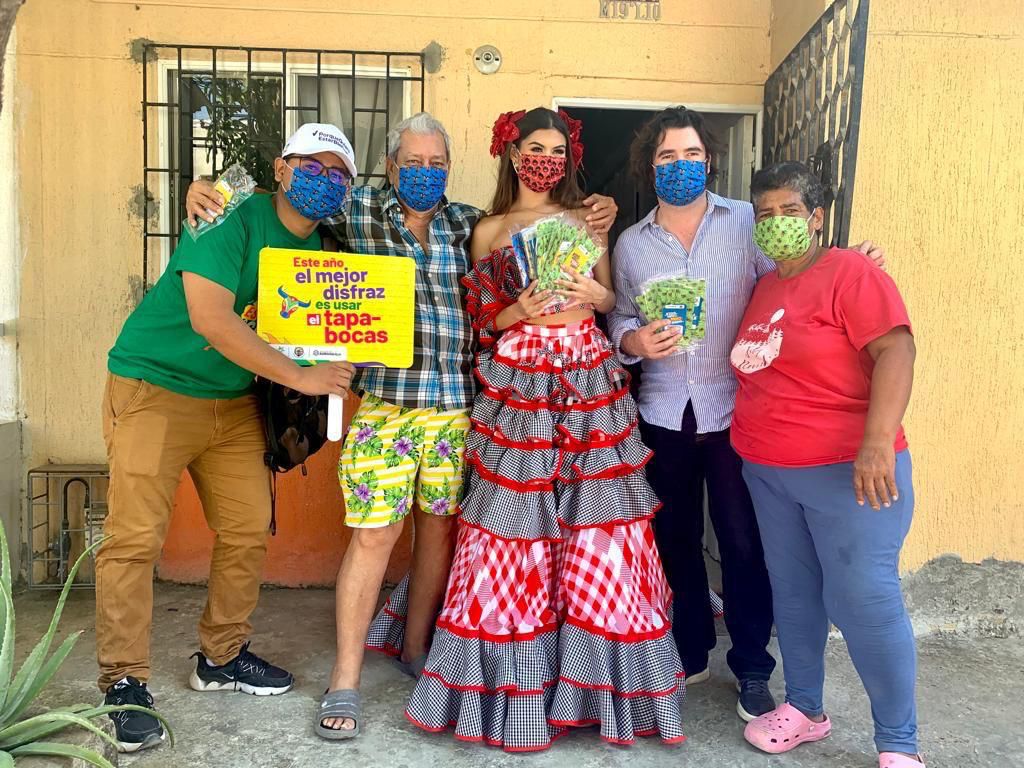 Reina del Carnaval recibió de Fundación Santo Domingo más de 10 mil tapabocas para los carnavaleros – @Carnaval_SA