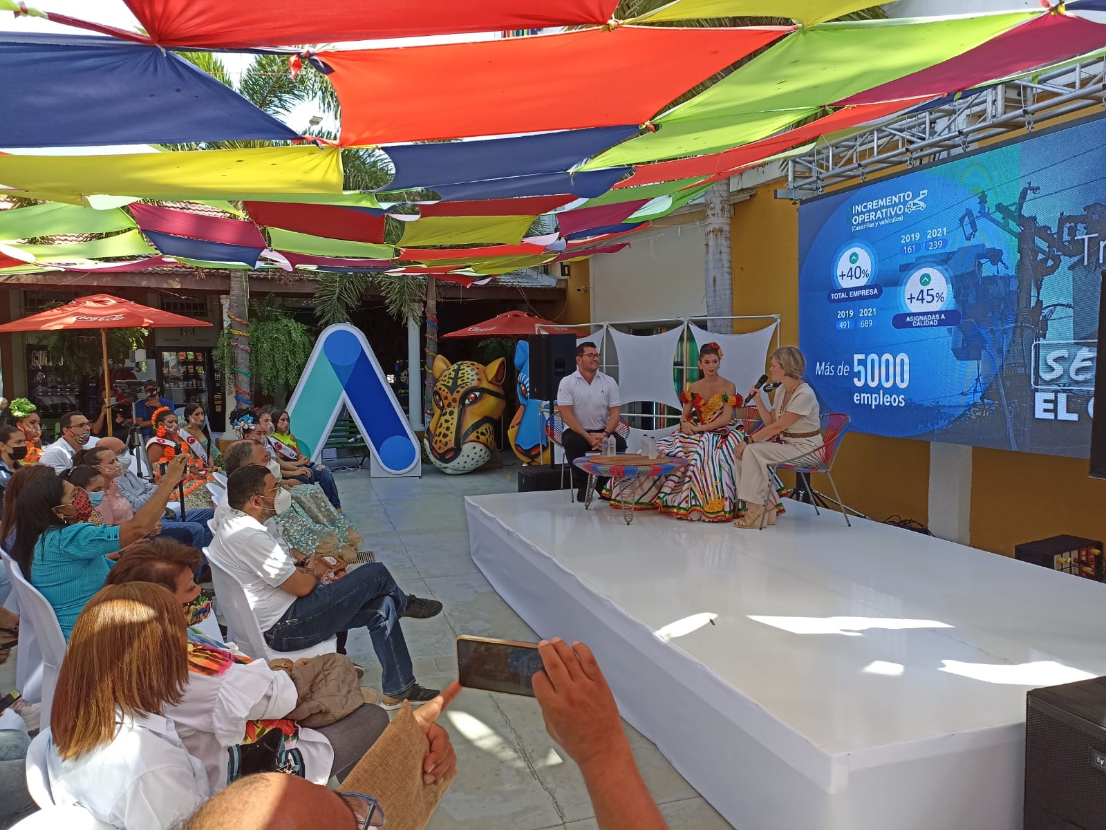 Air-e lanzó su campaña “Se nota el cambio” en la casa del Carnaval de Barranquilla – @Aire_Energia