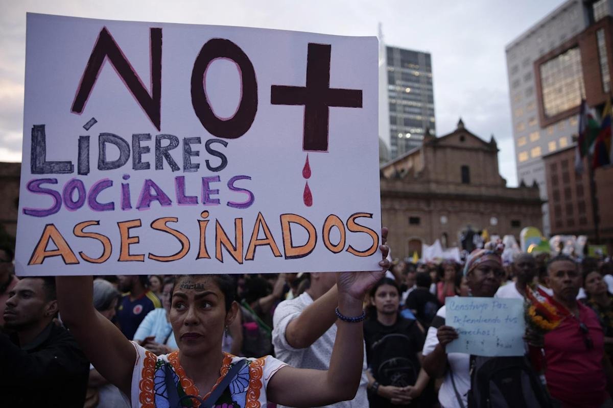 Al menos 52 líderes fueron asesinados durante primer trimestre en Colombia