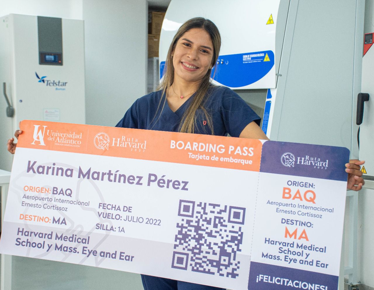 Estudiante Karina Martínez Pérez, primera beneficiada con «Ruta Harvard» de la Universidad del Atlántico – @udeatlantico
