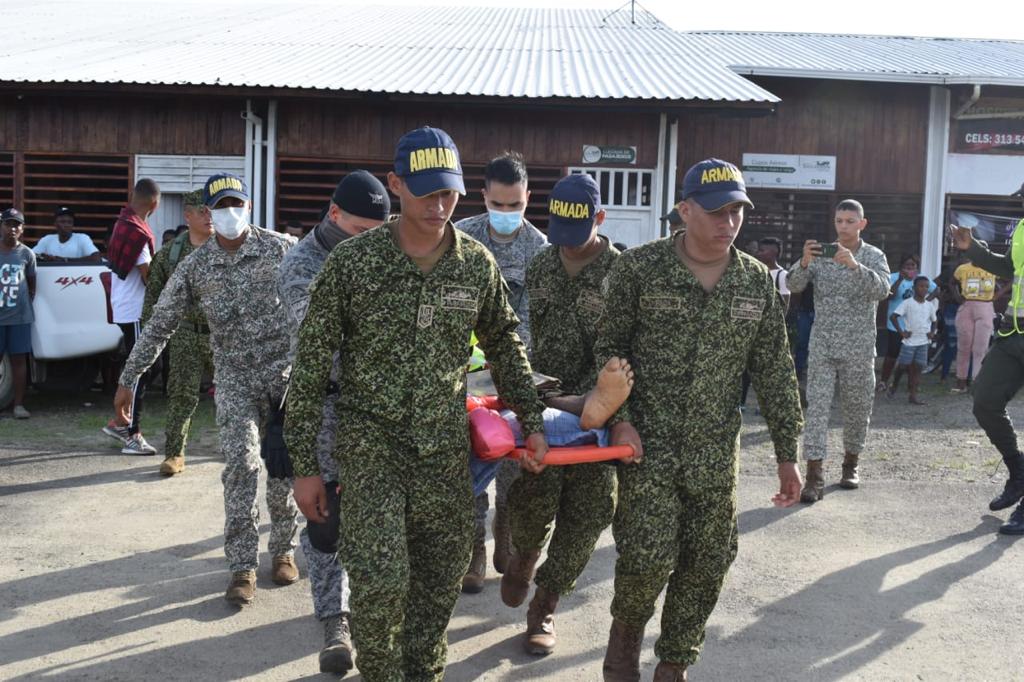 Campesino fue evacuado por culpa de artefacto explosivo instalado por el ELN en Chocó