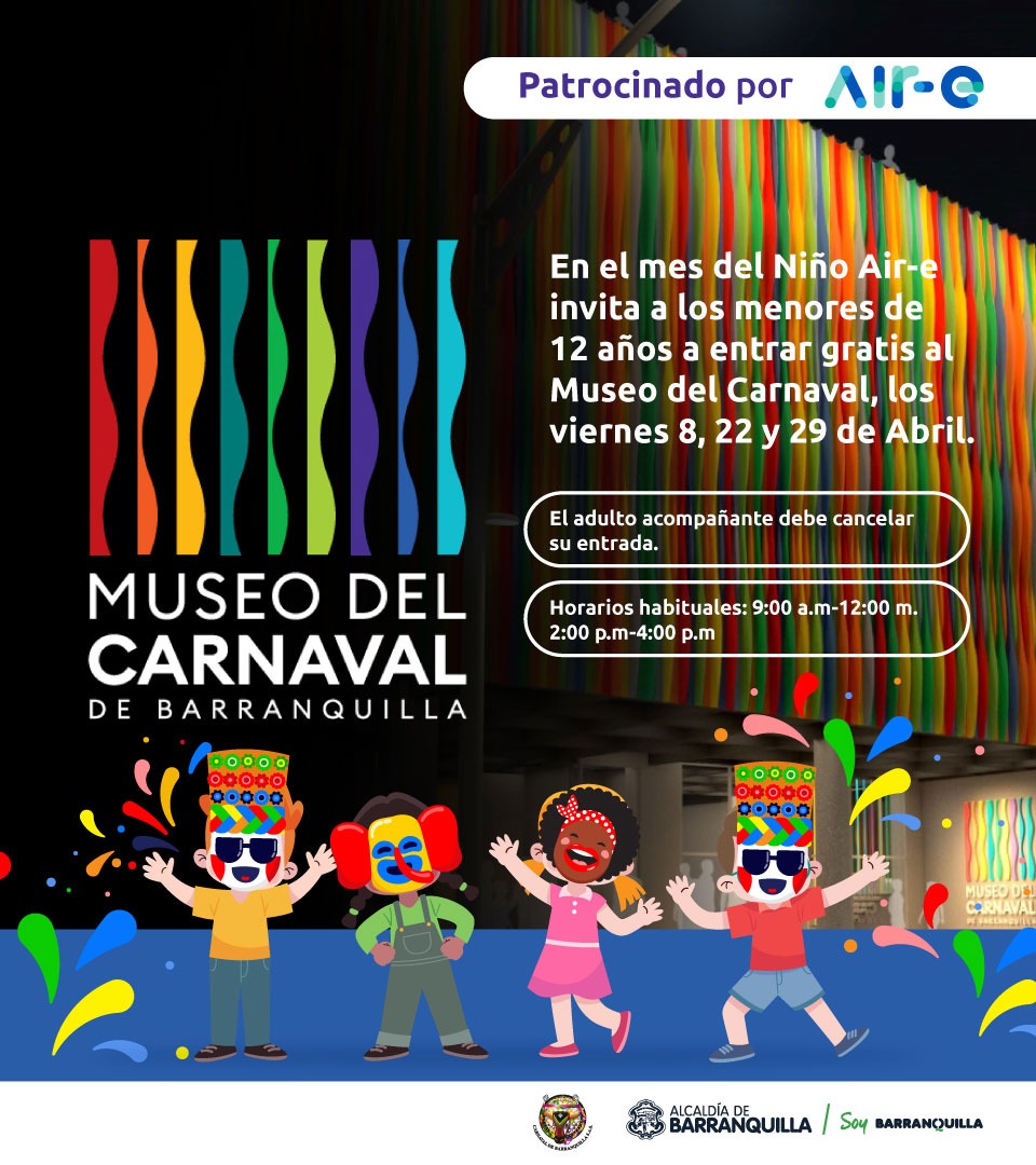 Air-e lleva gratis a los niños al Museo del Carnaval en su mes – @Aire_Energia