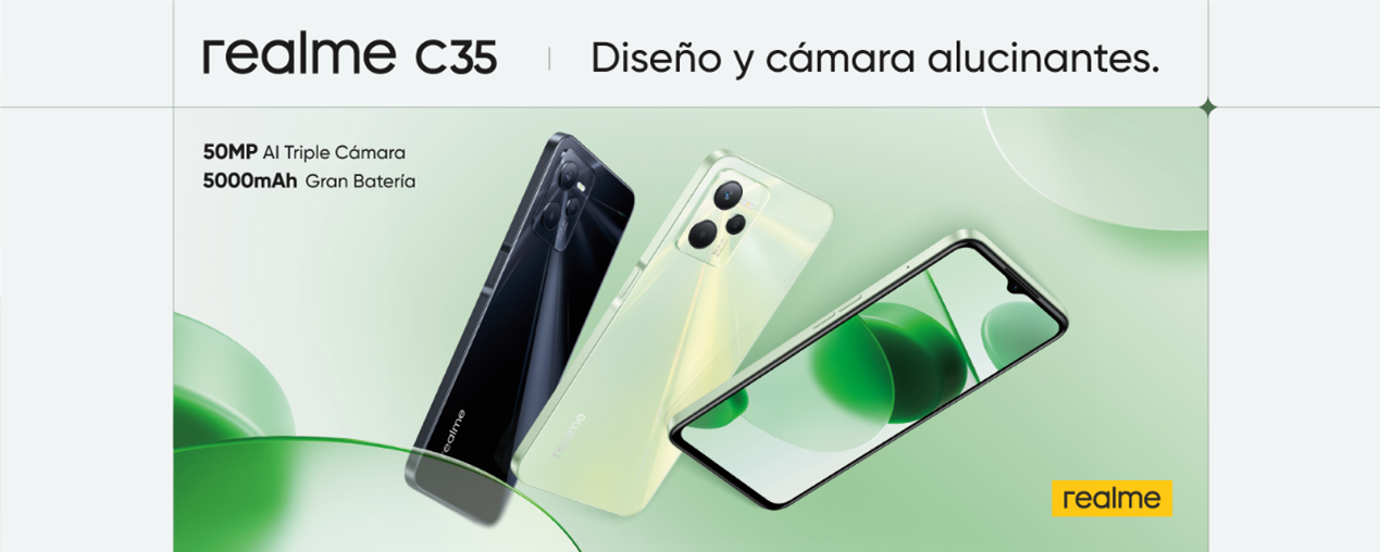 Realme lanza en Colombia el smartphone con más estilo del segmento de entrada, el realme C35