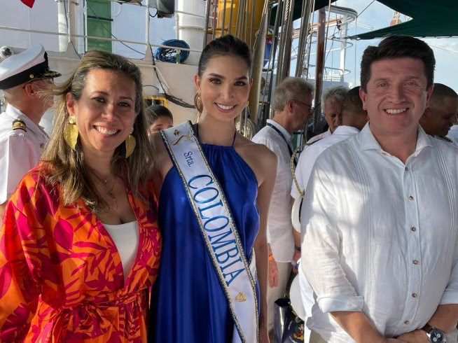 La srta Valentina Espinosa Guzmán, Srta. Colombia 2021 participó en el Sail 2022