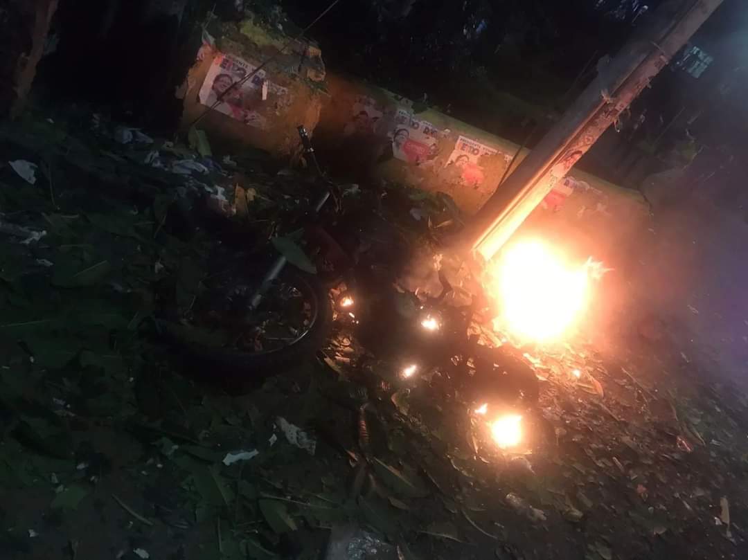 Se reporta fuerte explosión de motobomba en Caloto, Cauca.