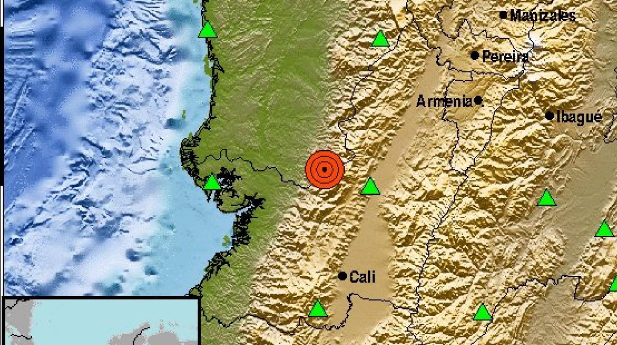 Sismo con magnitud de 5.5 ocurrió este jueves en el Valle del Cauca