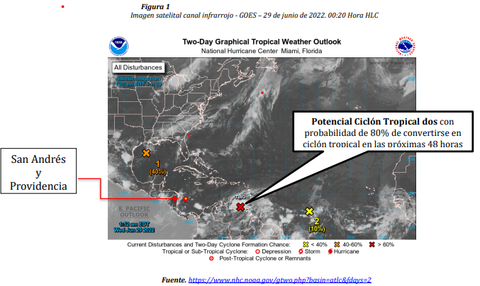 Ideam presenta monitoreo de aviso de tormenta tropical y las condiciones sobre el mar caribe