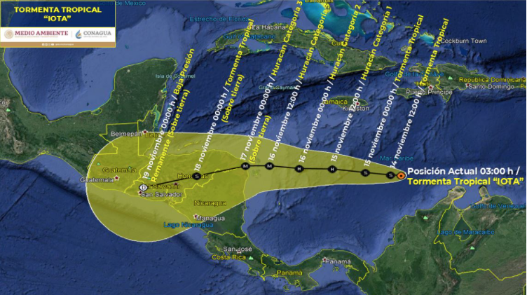 Baja la probabilidad de que Dos llegue como huracán a islas de San Andrés, Providencia y Santa Catalina
