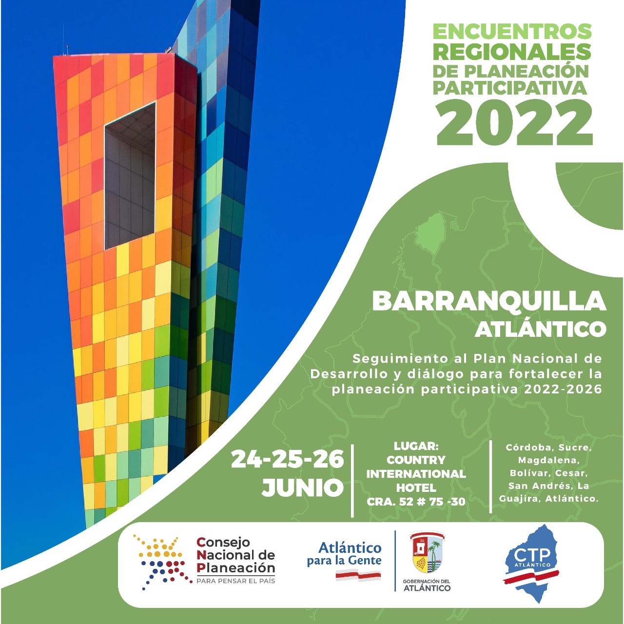 Atlántico, anfitrión del Encuentro Regional de Planeación Participativa 2022