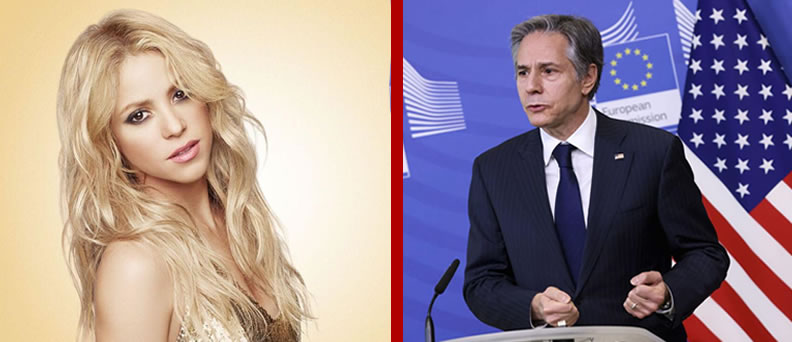 Blinken destaca el impacto de la música de Shakira en EEUU