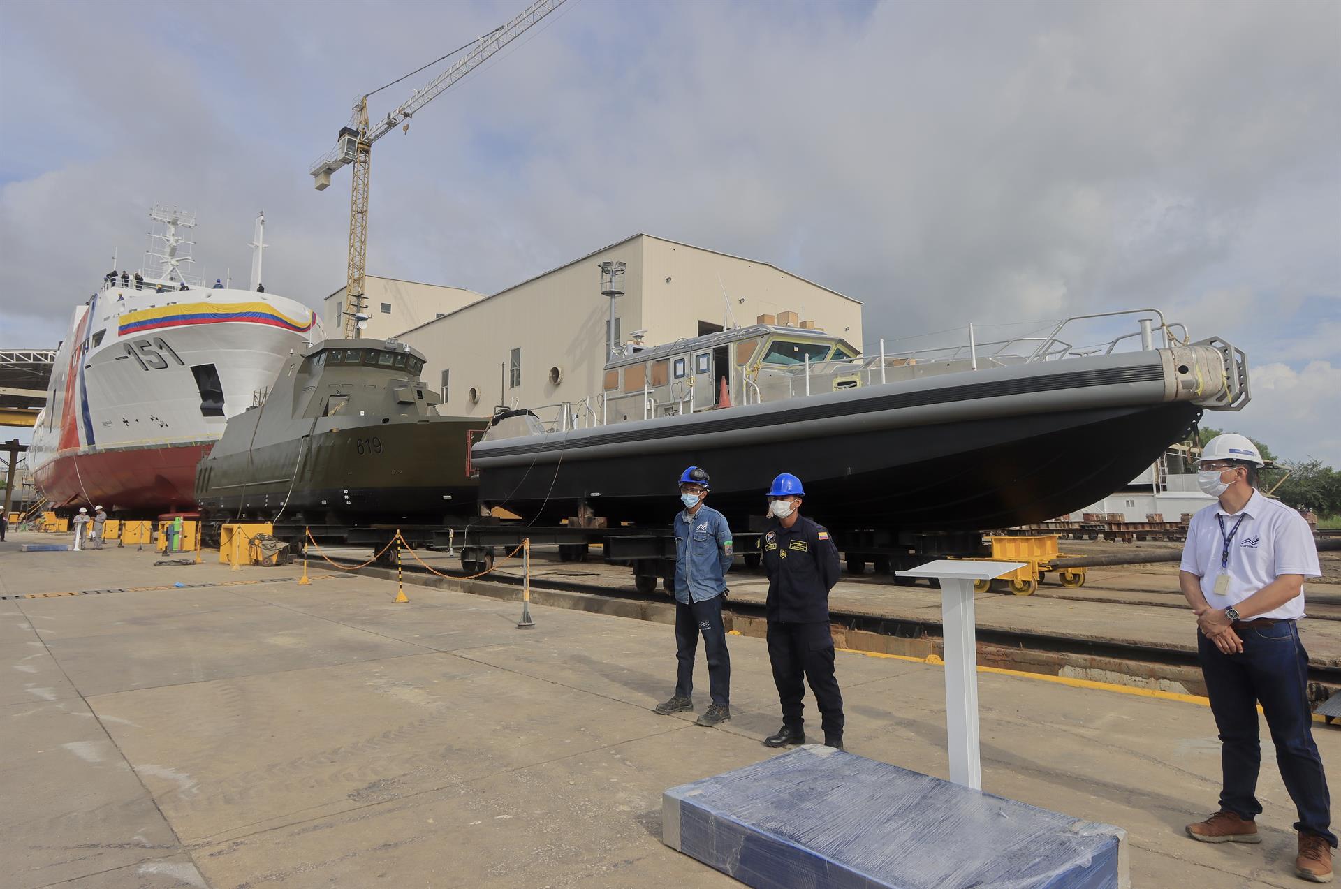 Armada Nacional de Colombia recibe tres nuevos buques