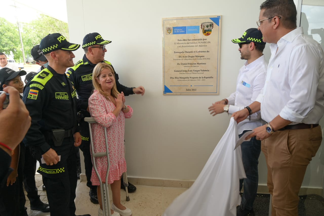 “El nuevo Comando Departamental de Policía, que entregamos en Sabanalarga, fortalecerá la seguridad y convivencia del Atlántico”: Elsa Noguera