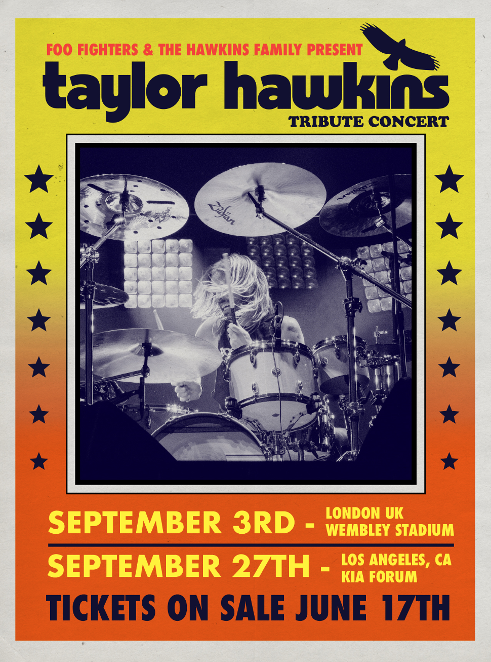 Foo Fighters y la familia Hawkins presentan shows en tributo a Taylor Hawkins