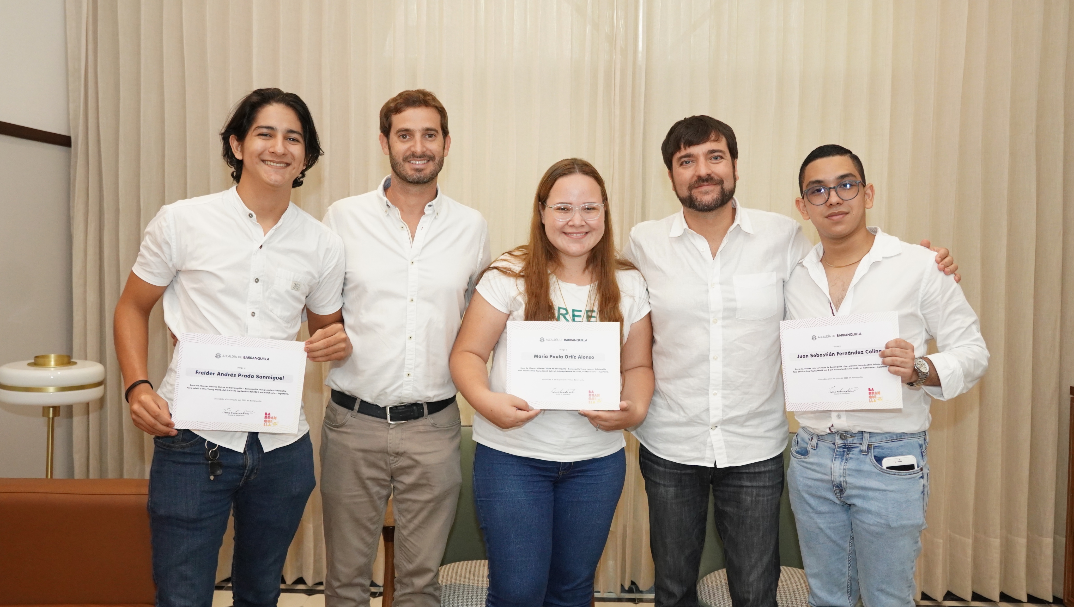 De Barranquilla a Manchester, 3 jóvenes líderes de la ciudad participarán en la cumbre ‘One Young World
