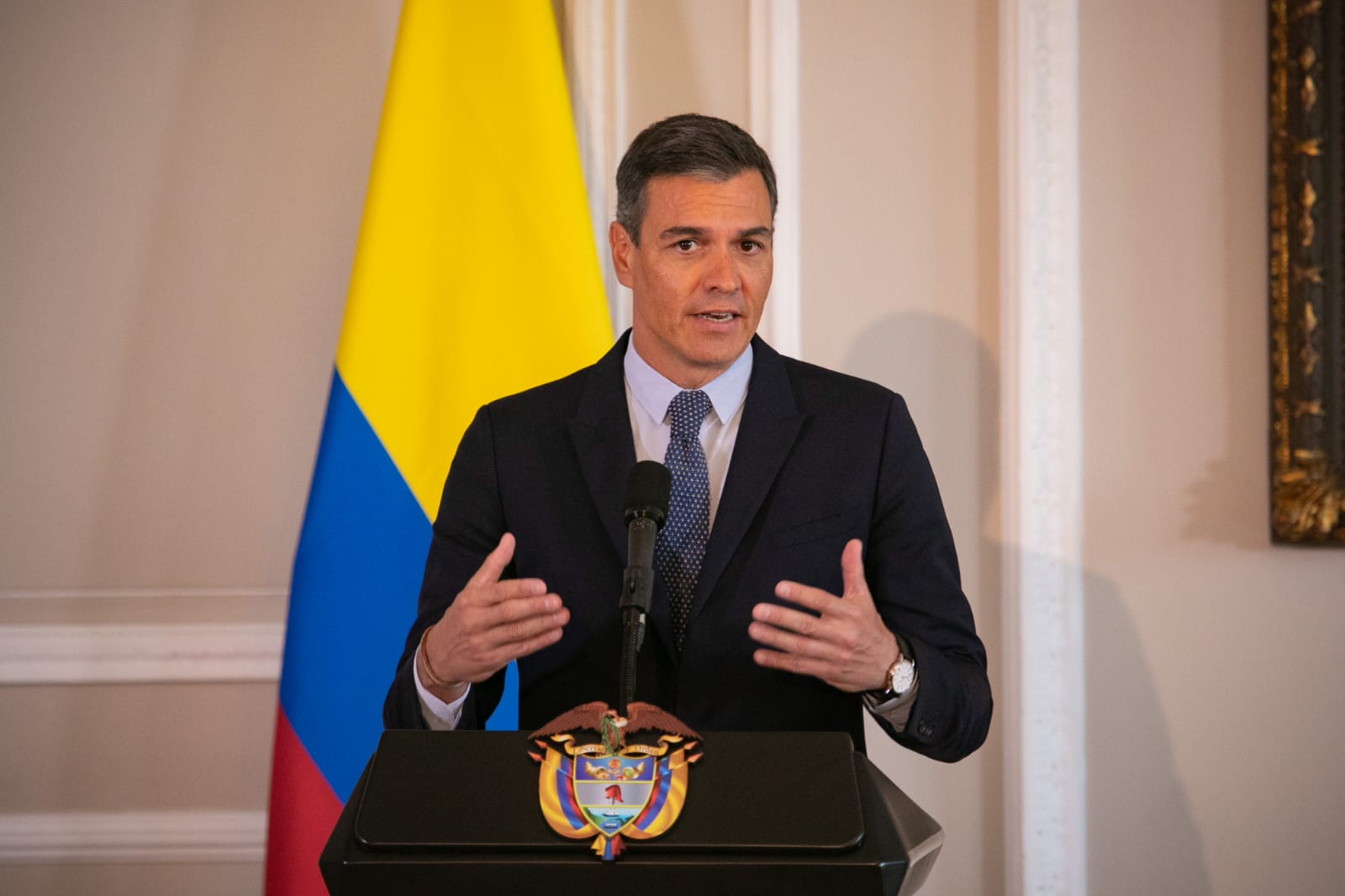 España tiene toda la disposición de contribuir a la Paz Total en Colombia: Presidente Pedro Sánchez
