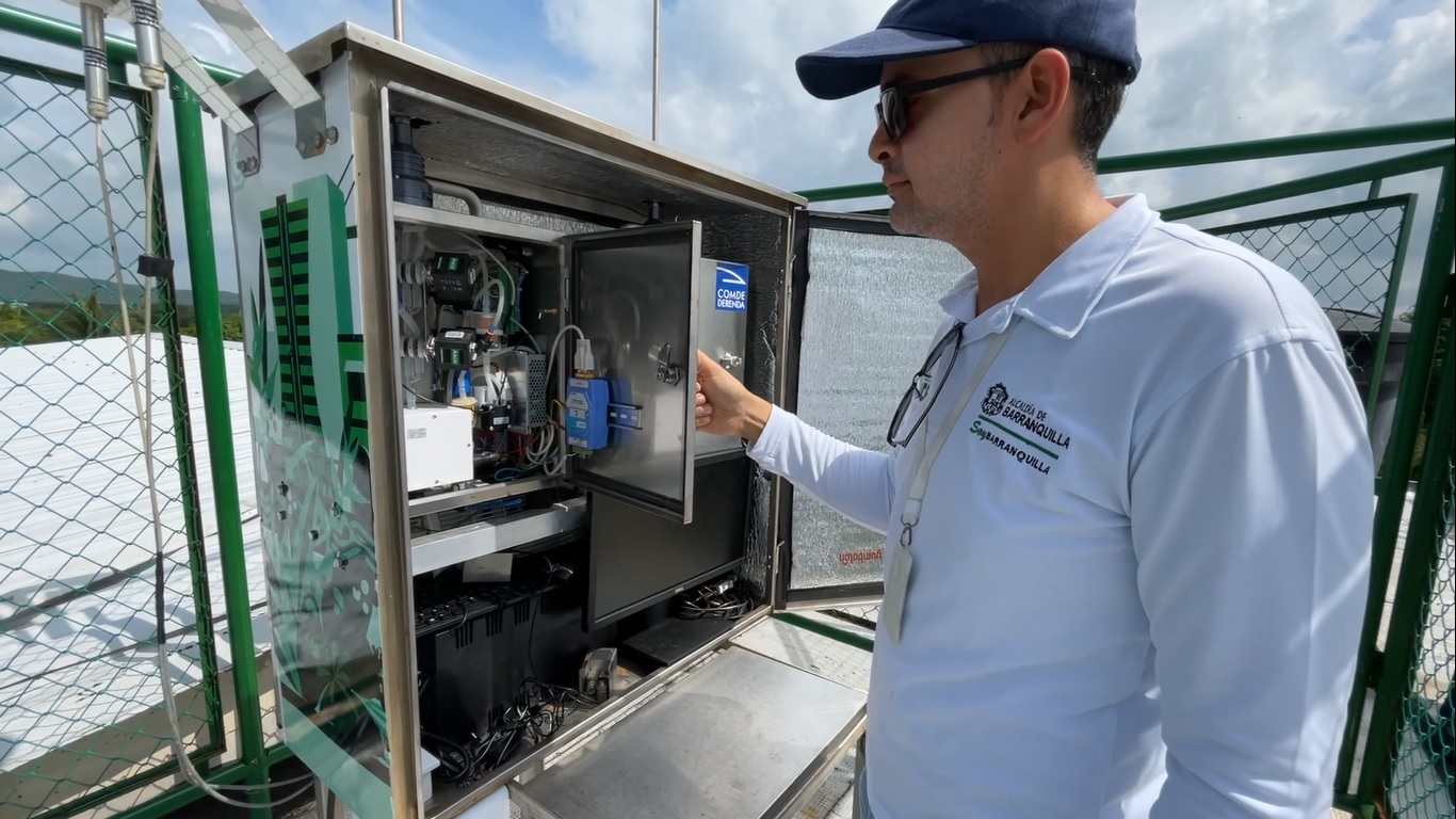Barranquilla estrena su cuarta estación de monitoreo para medir y analizar la calidad del aire